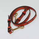 Chloe Etel Handtas Leer 2-weg Oranje Goud Auth BA3578-21