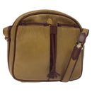 CARTIER Must Line Shoulder Bag Leather Brown Gold Auth BA3580-1