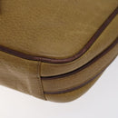 CARTIER Must Line Shoulder Bag Leather Brown Gold Auth BA3580-10