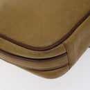 CARTIER Must Line Shoulder Bag Leather Brown Gold Auth BA3580-13