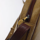 CARTIER Must Line Shoulder Bag Leather Brown Gold Auth BA3580-16