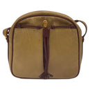 CARTIER Must Line Shoulder Bag Leather Brown Gold Auth BA3580-2