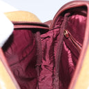 CARTIER Must Line Shoulder Bag Leather Brown Gold Auth BA3580-20