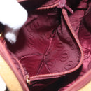 CARTIER Must Line Shoulder Bag Leather Brown Gold Auth BA3580-21