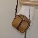 CARTIER Must Line Shoulder Bag Leather Brown Gold Auth BA3580-23