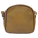 CARTIER Must Line Shoulder Bag Leather Brown Gold Auth BA3580-3