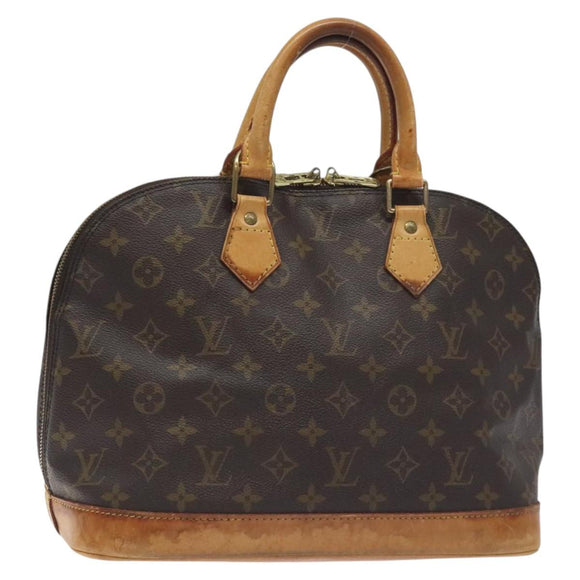 LOUIS VUITTON Monogram Alma Hand Bag M51130 LV Auth BA3586
