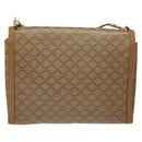 CELINE Macadam Canvas Shoulder Bag Brown Gold Auth BA3592-2