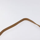 CELINE Macadam Canvas Shoulder Bag Brown Gold Auth BA3592-8