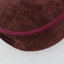 SAINT LAURENT Umhängetasche Wildleder Braun Auth BA3599-16
