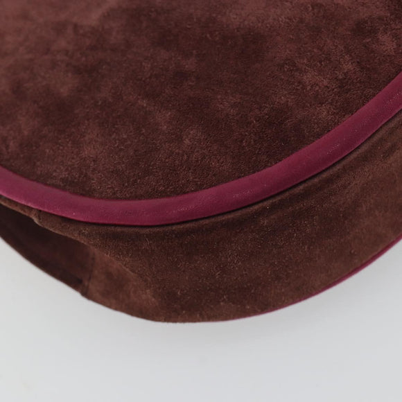 SAINT LAURENT Umhängetasche Wildleder Braun Auth BA3599