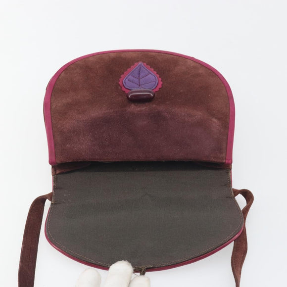 SAINT LAURENT Umhängetasche Wildleder Braun Auth BA3599
