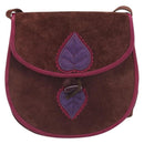 SAINT LAURENT Umhängetasche Wildleder Braun Auth BA3599-13