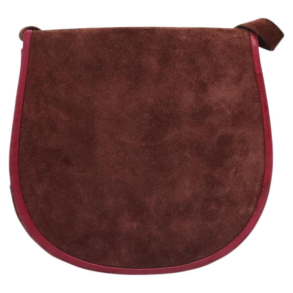 SAINT LAURENT Shoulder Bag Suede Brown Auth BA3599