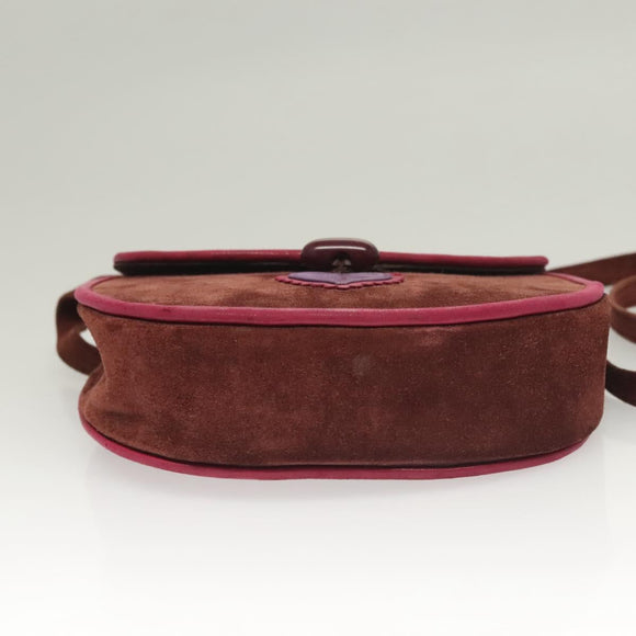 SAINT LAURENT Shoulder Bag Suede Brown Auth BA3599