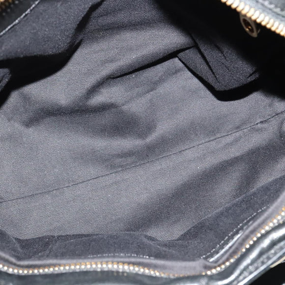 Chloe Etel Hand Bag Leather 2way Black Gold Auth BA3601