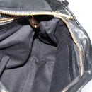 Chloe Etel Hand Bag Leather 2way Black Gold Auth BA3601-19