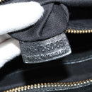 Chloe Etel Hand Bag Leather 2way Black Gold Auth BA3601-12