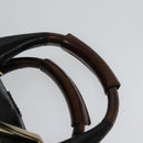 Chloe Etel Hand Bag Leather 2way Black Gold Auth BA3601-8