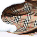 Burberrys Shoulder Bag Leather Brown Gold Auth BA3605-19