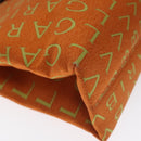 BVLGARI Logo Mania Shoulder Bag Canvas Orange Gold Auth BA3606-14