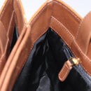 BVLGARI Logo Mania Shoulder Bag Canvas Orange Gold Auth BA3606-20