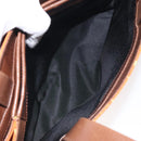 BVLGARI Logo Mania Shoulder Bag Canvas Orange Gold Auth BA3606-22