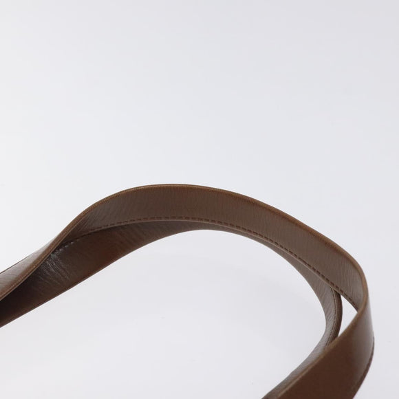 BVLGARI Logo Mania Shoulder Bag Canvas Orange Gold Auth BA3606