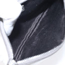 Miu Miu Pouch Leather Silver Auth BA3607-11