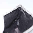 Miu Miu Pouch Leather Silver Auth BA3607-19