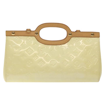 LOUIS VUITTON Monogram Vernis Roxbury Drive Hand Bag Perle M91374 LV Auth BA3610 - 0