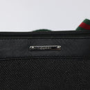 GUCCI Web Sherry Line Accessory Pouch Canvas Red Black 92820 Auth BA3614-17