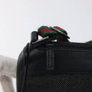 GUCCI Web Sherry Line Accessory Pouch Canvas Red Black 92820 Auth BA3614-10