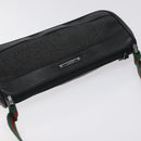 GUCCI Web Sherry Line Accessory Pouch Canvas Red Black 92820 Auth BA3614-6