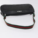 GUCCI Web Sherry Line Accessory Pouch Canvas Red Black 92820 Auth BA3614-7