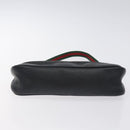 GUCCI Web Sherry Line Accessory Pouch Canvas Red Black 92820 Auth BA3614-5