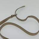 Salvatore Ferragamo Vala Hand Bag Nylon 2way Beige Silver Auth BA3615-14