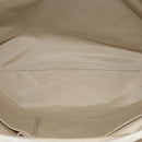Salvatore Ferragamo Vala Hand Bag Nylon 2way Beige Silver Auth BA3615-11