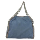 Stella MacCartney Falabella Chain Bag Suede 2way Light Blue Silver Auth BA3617-2