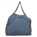 Stella MacCartney Falabella Chain Bag Suede 2way Light Blue Silver Auth BA3617-3