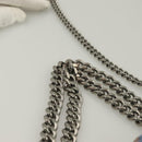 Stella MacCartney Falabella Chain Bag Suede 2way Light Blue Silver Auth BA3617-8