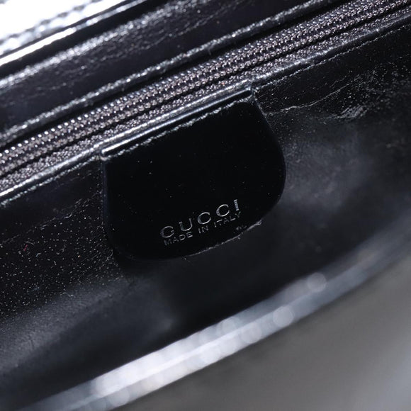 GUCCI Shoulder Bag Patent leather Black 000 1013 0506 Auth BA3619