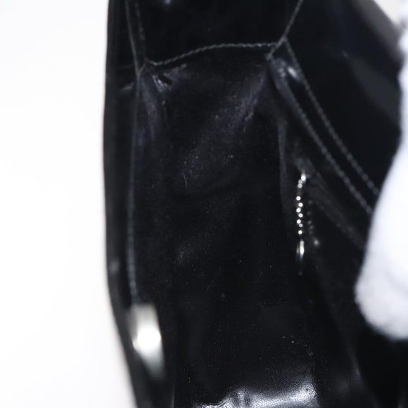 GUCCI Shoulder Bag Patent leather Black 000 1013 0506 Auth BA3619