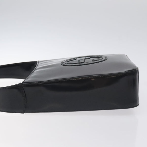 GUCCI Shoulder Bag Patent leather Black 000 1013 0506 Auth BA3619