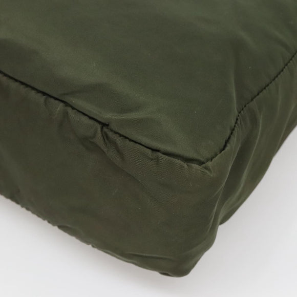 PRADA Tote Bag Nylon Khaki Auth BA3622