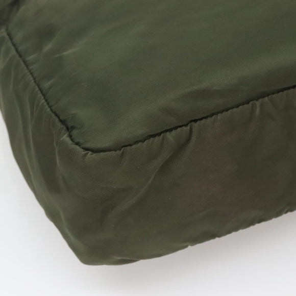 PRADA Tote Bag Nylon Khaki Auth BA3622