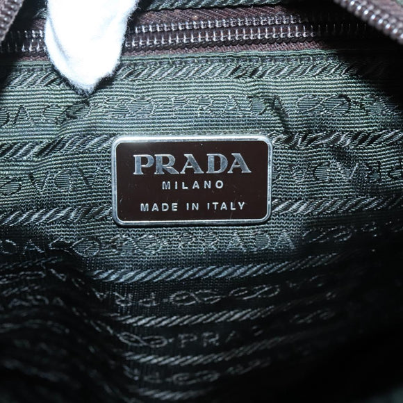 PRADA Tote Bag Nylon Khaki Auth BA3622