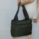 PRADA Tote Bag Nylon Khaki Auth BA3622-23
