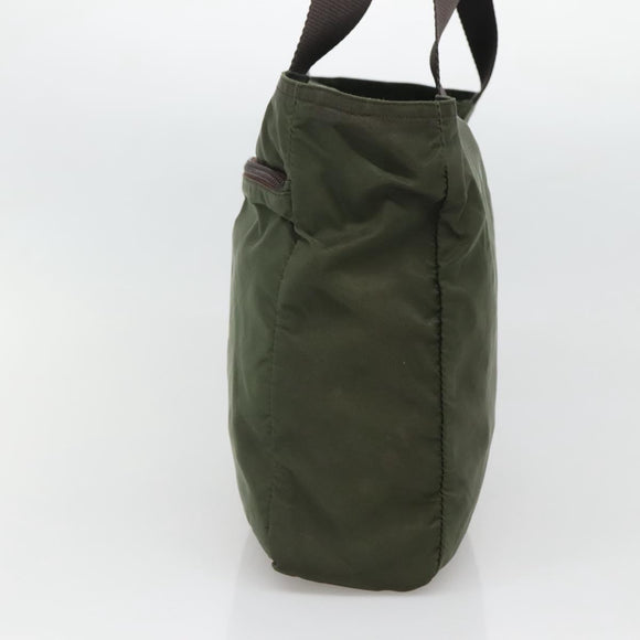 PRADA Tote Bag Nylon Khaki Auth BA3622