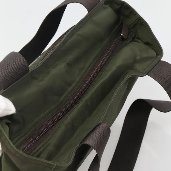 PRADA Tote Bag Nylon Khaki Auth BA3622